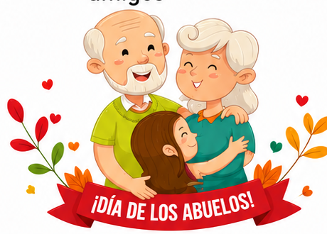 Abuelos con una niña